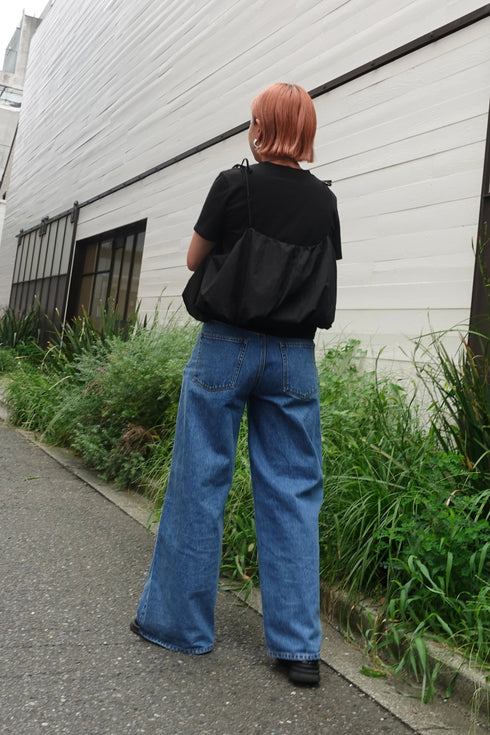 2wayチェックレイヤードデニム